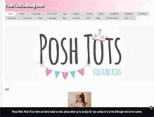 Tablet Screenshot of poshtotsclothing.com